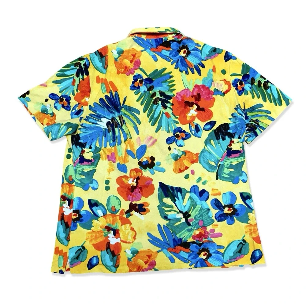 Polo Ralph Lauren Polo Shirt XL Classic Fit Floral Hawaiian Aloha Mens